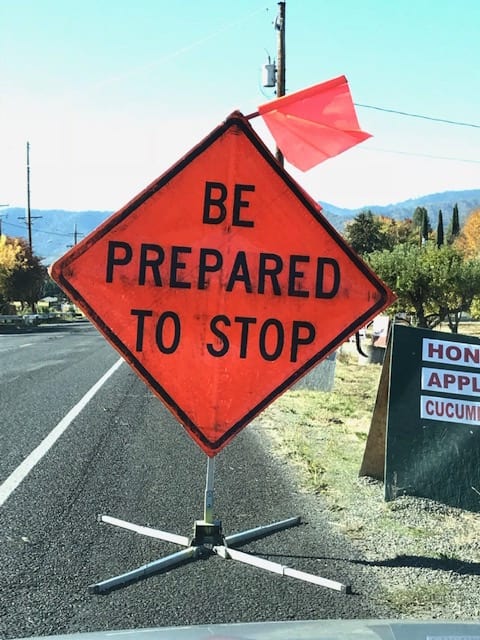 Be Prepared To Stop